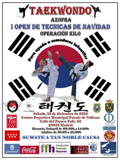 CARTEL OPEN TAEKWONDO AZOFRA