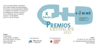 Se celebra la ceremonia de entrega de los Premios cermi.es 2011