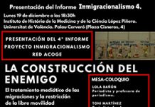 Valencia Acoge presenta en el Palau Cerveró su Informe sobre Inmigracionalismo